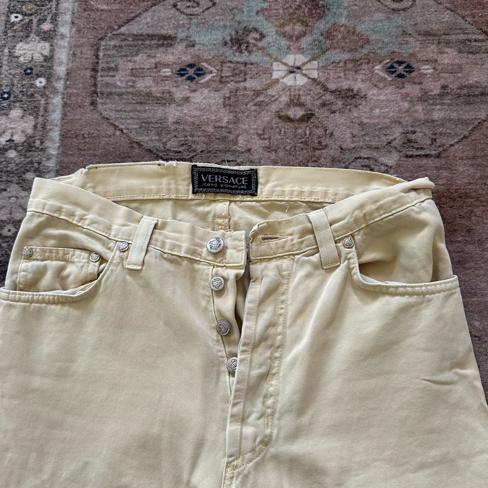Versace Light Yellow Trousers
